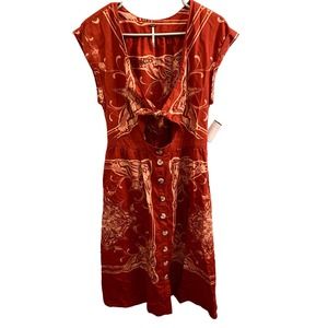 Free People Red Midi Dress